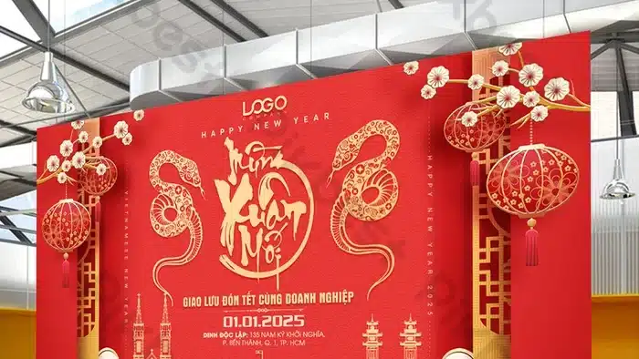 background chúc tết