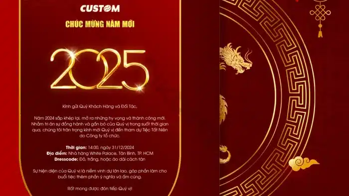 poster thông báo tết