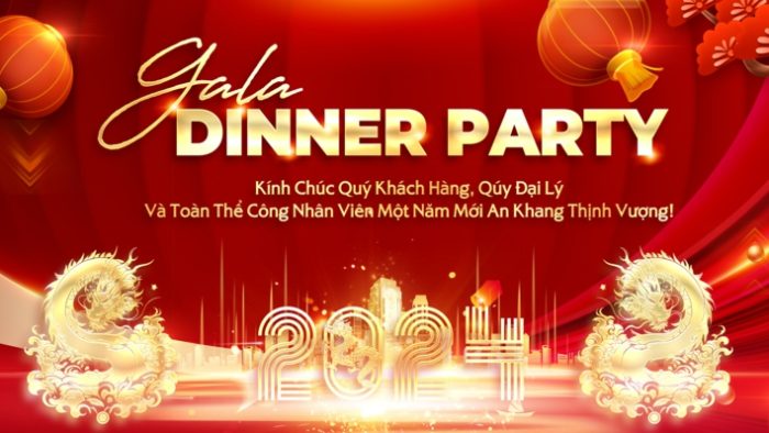 Template Background Tết PSD khổ ngang với lồng đèn đỏ và hoa mai vàng