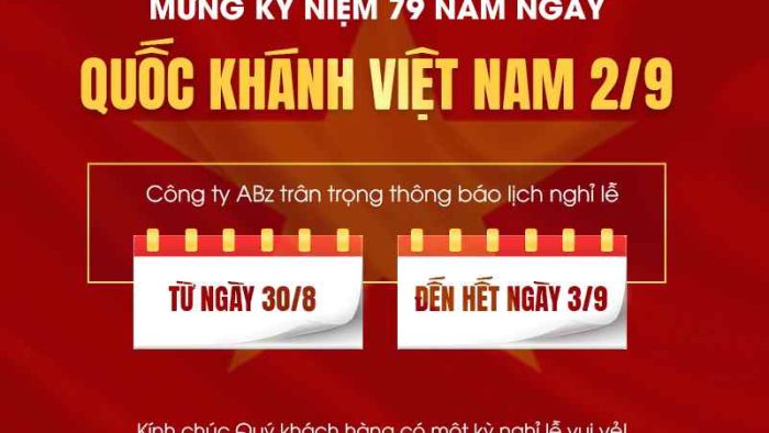 Template Lịch Thông Báo Nghỉ Lễ Quốc Khánh 2/9 PSD mừng kỷ niệm 79 năm