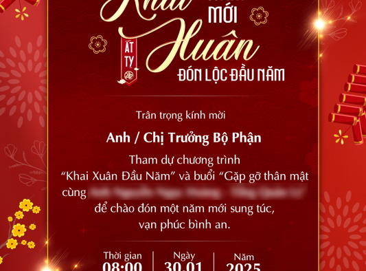 Template Poster Tết Nguyên Đán PSD khổ dọc với lồng đèn, quạt giấy và chữ Khai Xuân